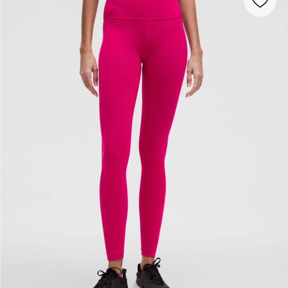 Lululemon Athletica Wunder Train Pink Leggings